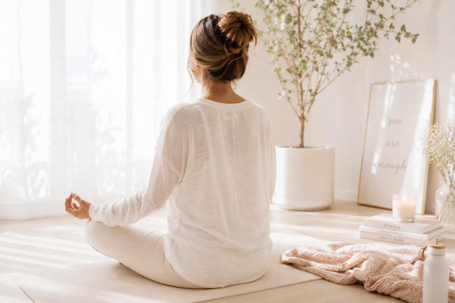 A calm, restful moment of stillness